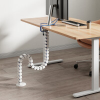 LogiLink Kabelkanal mit Tischklemme & Standfuß,...