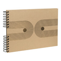 EXACOMPTA Foto-Spiralalbum Graphik, 320 x 220 mm, schwarz