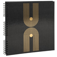 EXACOMPTA Foto-Spiralalbum Graphik, 320 x 320 mm, schwarz