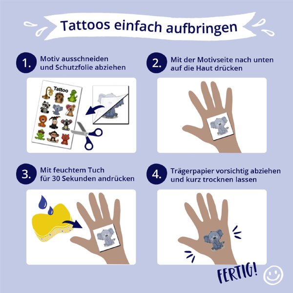 ZDesign KIDS Weihnachts-Tattoos "Schneemann"