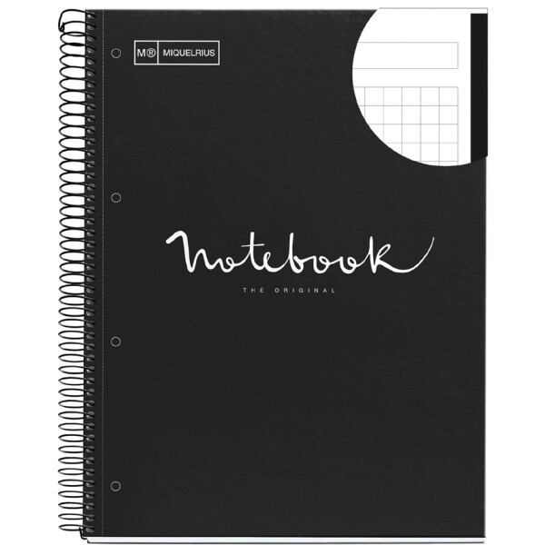 MIQUELRIUS Collegeblock "Notebook EMOTIONS", DIN A4, grau