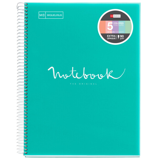 MIQUELRIUS Collegeblock "Notebook EMOTIONS", DIN A4, türkis