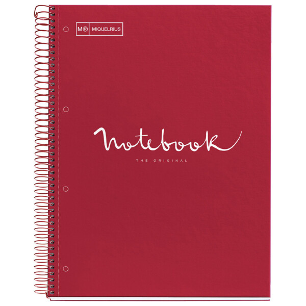 MIQUELRIUS Collegeblock "Notebook EMOTIONS", DIN A4, rot