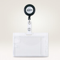 AVERY Ausweishalter mit Clip, transparent, 54 x 85 mm