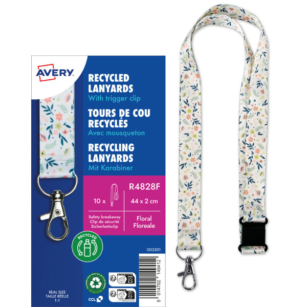 AVERY Textilband Lanyards rPET "tropical", 20 x 440 mm