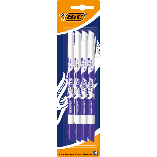 BIC Tintenlöscher, löschen & korrigieren, 2 Spitzen, 4er-Set