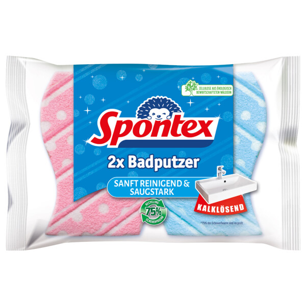 Spontex Scheuerschwamm Badputzer, 2er Pack