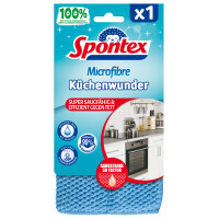 Spontex Mikrofaser-Volumenpad Küchenwunder 3D, blau