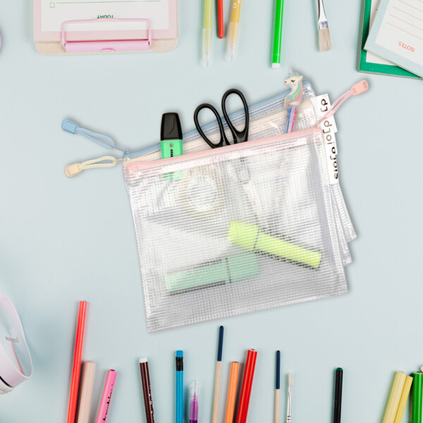 djois Reißverschlusstasche ZIPPER Pastell, DIN A4, PVC