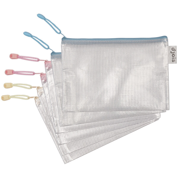 djois Reißverschlusstasche ZIPPER Pastell, DIN A4, PVC