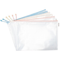 djois Reißverschlusstasche ZIPPER Pastell, DIN A4, PVC