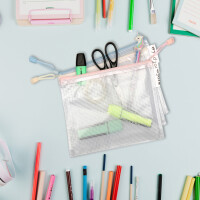 djois Reißverschlusstasche ZIPPER Pastell, DIN A4, PVC