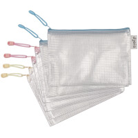 djois Reißverschlusstasche ZIPPER Pastell, DIN A4, PVC