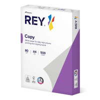 REY Copy Universalpapier weiß A4 80g - 1 Karton (2.500 Blatt)
