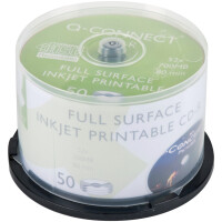 Q-CONNECT CD-R 50er Spindel bedruckbar inkl. URA, 700MB,...