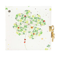 TURNOWSKY Tagebuch Lucky Clover, 16,5 x 16,5 cm