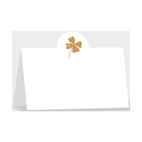 KOMMA³ Tischkarte, 6 Stück, Kleeblatt