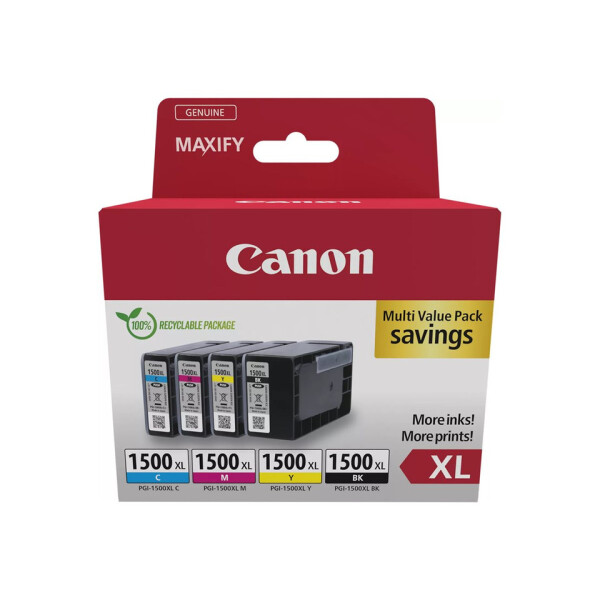 Canon Multipack PGI-1500XL, 3-farbig, sortiert 9182B010