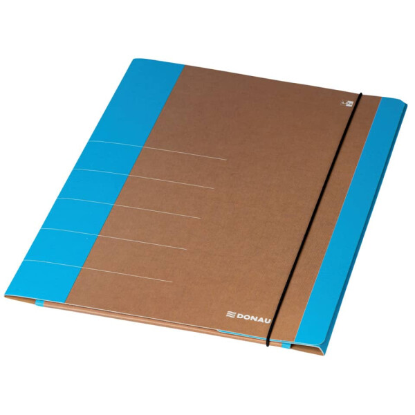 DONAU Gummizugmappe Life, A4, Karton, neonblau 2060001FSC-10