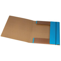 DONAU Gummizugmappe Life, A4, Karton, neonblau 2060001FSC-10