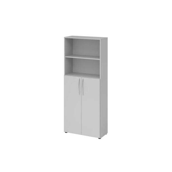 HAMMERBACHER Hammerbacher Regal u. Flügeltürenschrank, 5 OH, Grau Grau