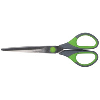 Q-CONNECT Schere Soft Grip 17,5 cm grau grün
