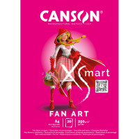 CANSON Zeichenblock Fan Art, A4, 20 Blatt, 250 g qm,...