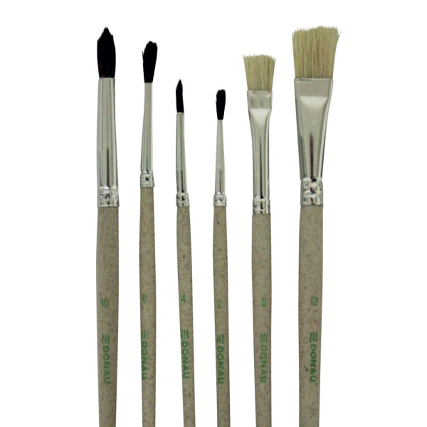 DONAU Haarpinselset ÖKO, 6er Set