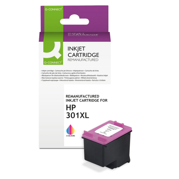 Q-CONNECT Inkjetpatrone ersetzt HP 301XL, farbig KF13979