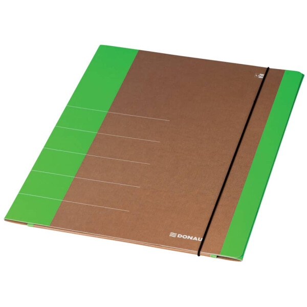 DONAU Gummizugmappe Life, A4, Karton, neongrün 2060001FSC-06