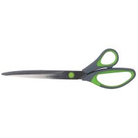 Q-CONNECT Schere 25,5cm grau grün Soft Grip KF00755