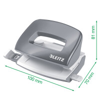 LEITZ Locher+Hefter mini NeXXt WOW, 10 Blatt,...