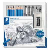 STAEDTLER Schreibgeräteset Sketching Set, Bleistift...