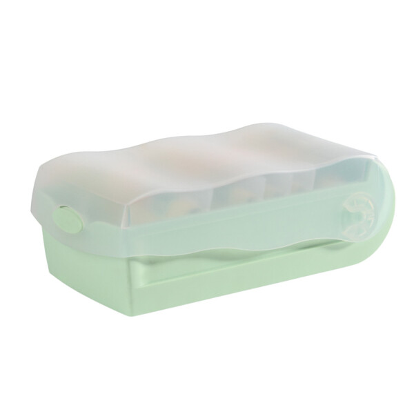 HAN Karteibox CROCO DIN A7 quer,f&uuml;r 900 Karten, transluzent-pastellgr&uuml;n