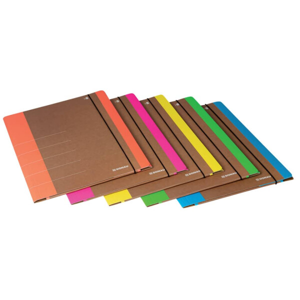 DONAU Gummizugmappe Life, A4, Karton, neonorange 2060001FSC-12