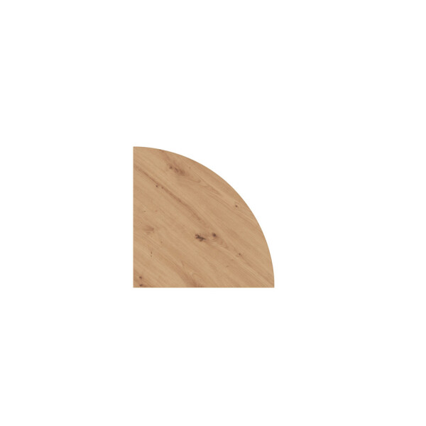 HAMMERBACHER Hammerbacher Verkettungswinkel Viertelkreis für C-Fuß-Schreibtisch, 80 x 80 cm, asteiche, mit Montageservice
