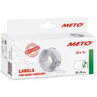 METO Auszeichnungsetiketten ablösbar, 26x16mm, 6...