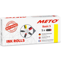 METO Farbrolle Basic S, 22x12mm, 5 Stück, schwarz 9505909