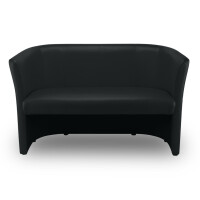NOWY STYL Clubsessel 2er, Leder, schwarz