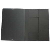 DONAU Gummizugmappe, A4, schwarz