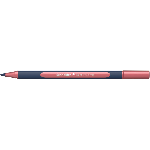 SCHNEIDER Rollerball Paint-It 050, Ultra-Smooth Spitze, 0,4 mm, vintage red metallic ML05001081