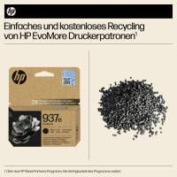 HP Inkjetpatrone 937e, schwarz 4s6W9NE