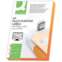 Q-CONNECT Universal-Etiketten, 210 x 297 mm, weiß,...