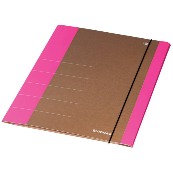 DONAU Gummizugmappe Life, A4, Karton, neonpink 2060001FSC-30