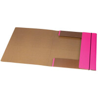 DONAU Gummizugmappe Life, A4, Karton, neonpink 2060001FSC-30