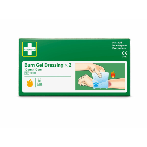 CEDERROTH Kompresse Burn Gel, 10x10cm, 2 St&uuml;ck