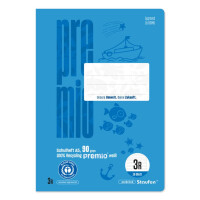 STAUFEN PREMIO Heft Lin3R, A5, 16 Blatt, liniert, hellblau