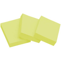 DONAU Haftnotizen, 38 x 51 mm, 100 Blatt, gelb, 3...