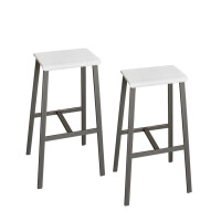 HAMMERBACHER Hammerbacher Barhocker, 2er Set, weiß...