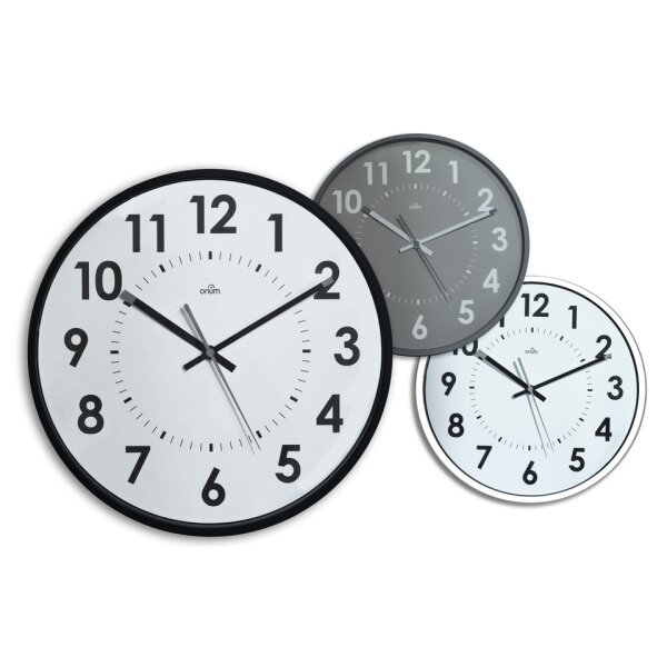 CEP Wanduhr Quarz, &Oslash; 30cm, analog, wei&szlig; 2112470021